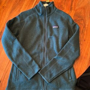 Patagonia women’s Better Sweater Full Zip Teal